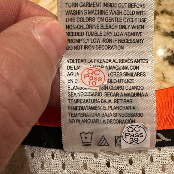 OSU Oklahoma State University Russell Athletic Cowboys Orange Jersey Tee Large - Picture 5 of 5